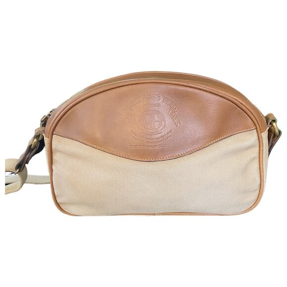 Ghurka Marley Handbags - Vintage Ghurka Marley Hodgson Purser No. 76 Tan Canvas and Leather Crossbody